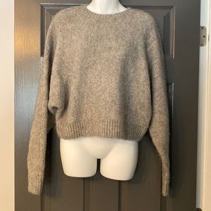 Grey H&M Crop Sweater
